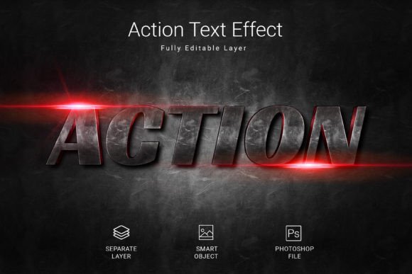Action PSD Text Style Effect: Instant Pro Polish for Your Projects