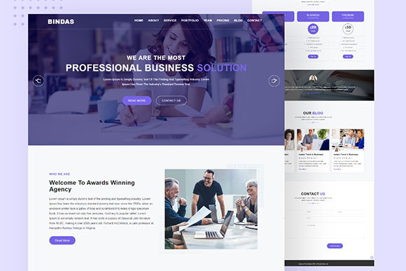 Bindas: The Creative Corporate HTML5 Template for Modern Businesses