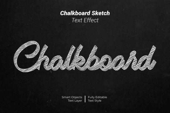 Chalkboard Sketch Text Styles for Authentic Design