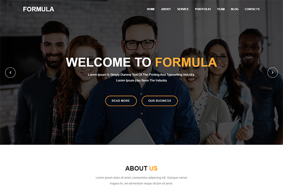 Formula: A Material Design Agency Template for Modern Web Projects