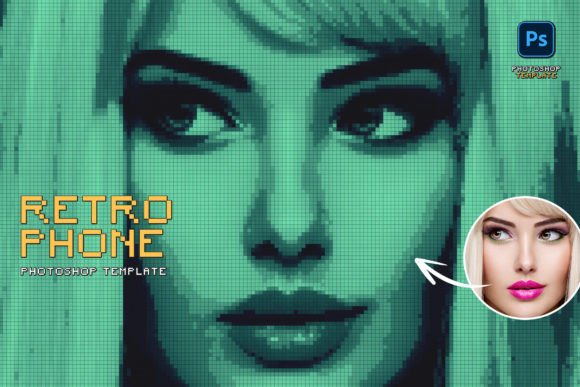 Instant Nostalgia: Create Pixel Art with a Retro Phone Template