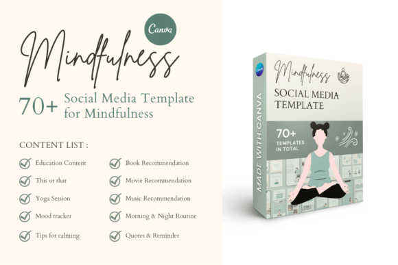 Mindfulness Bundle Canva Template: Your Instant Design Kit