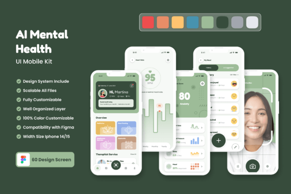 Streamline Your Mental Health App Design with This UI Kit