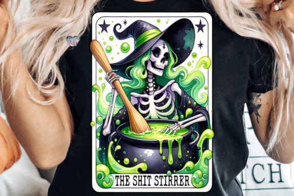 Unleash Darkly Humorous Charm with This Unique Tarot Art