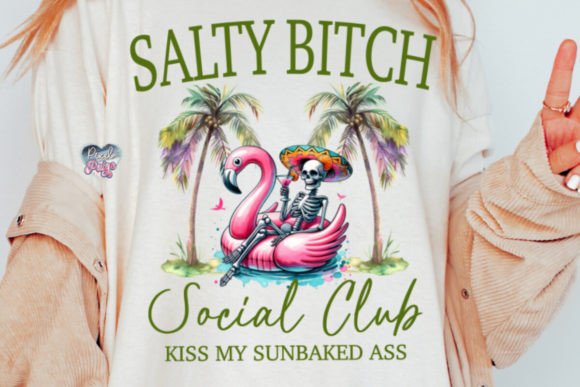 Unleash Your Edge: The Salty Bitch Social Club PNG Skeleton for Bold Creators