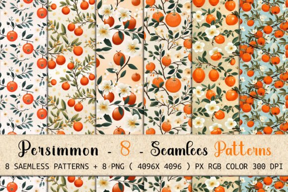 Unlocking Visual Harmony with Persimmon Seamless Patterns